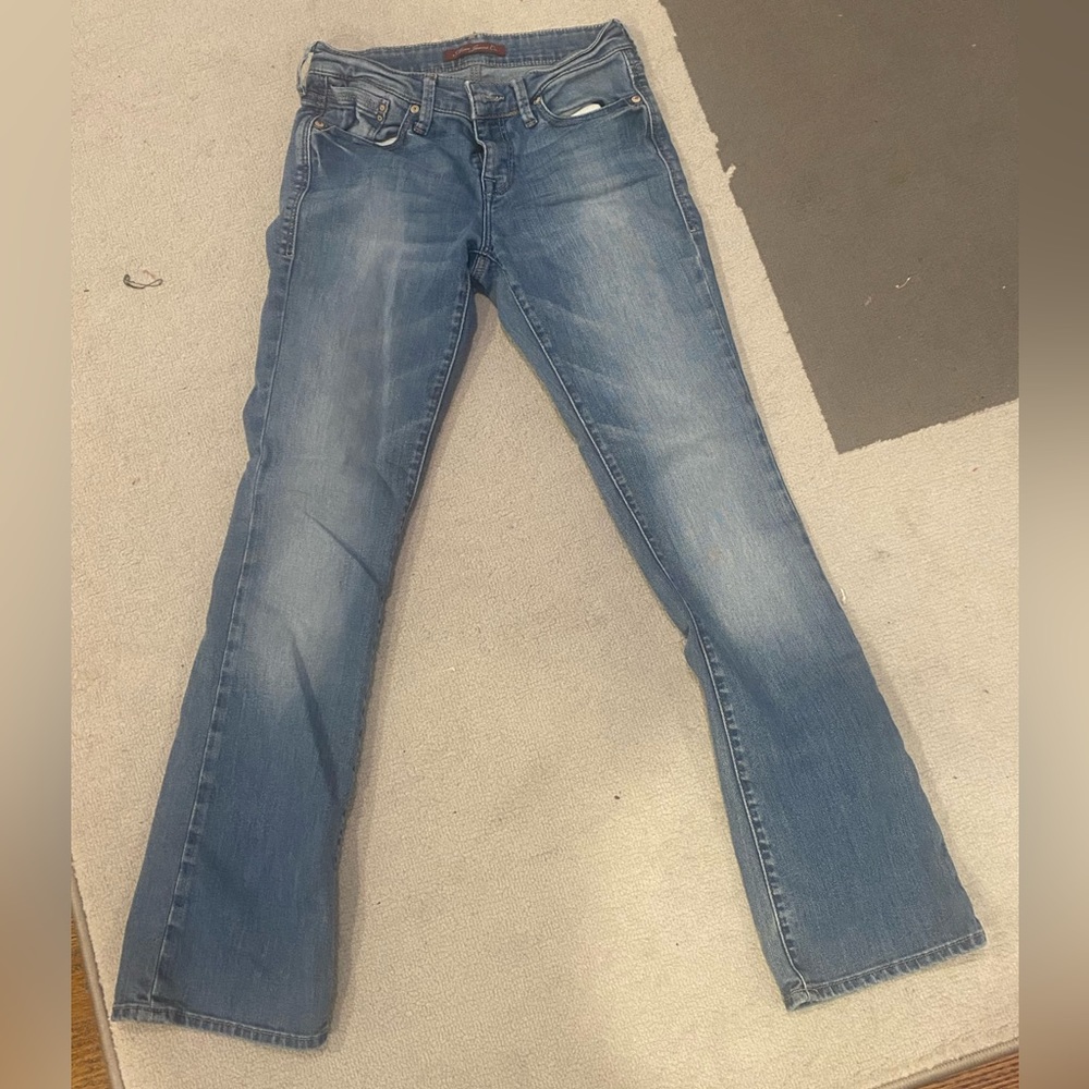 Womens Low Rise Bootcut Jeans